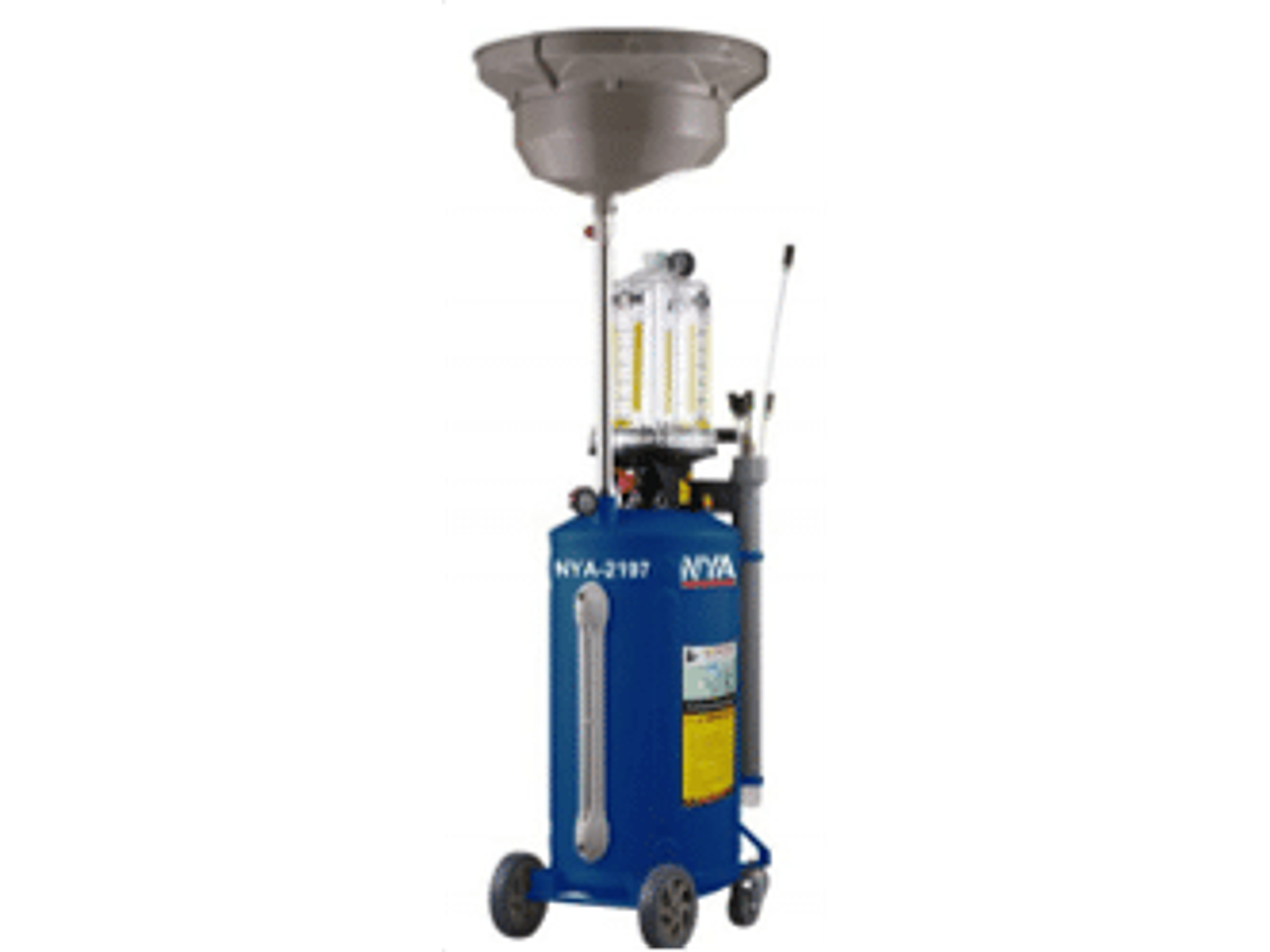 RECOGEDOR NEUMATICO DE ACEITE USADO CON ASPIRACION 80 LITROS + 20 LITROS, TANQUE DE CONTROL Y JUEGO DE SONDAS DE SUCCION