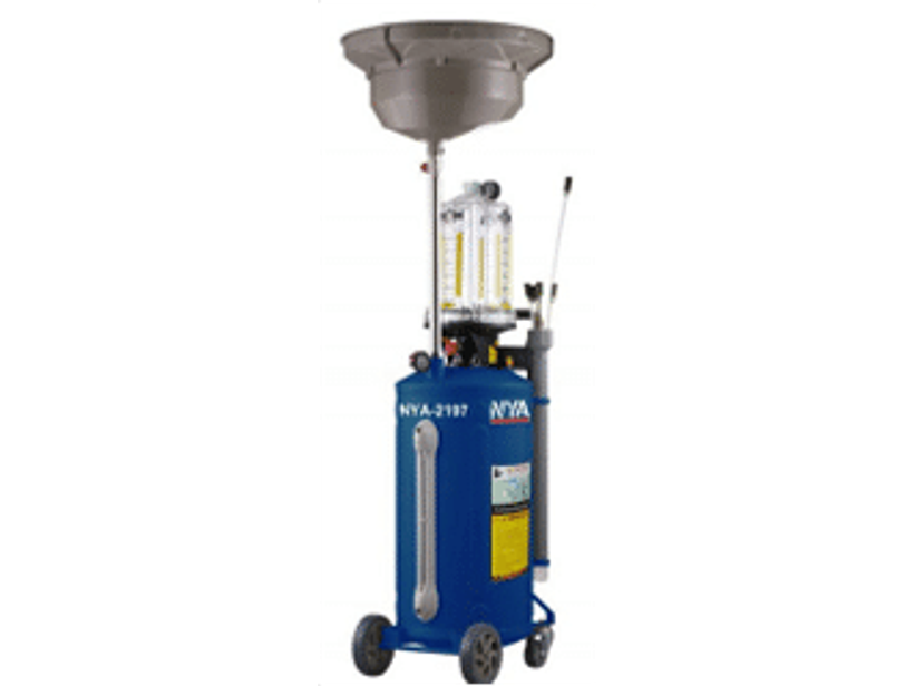 RECOGEDOR NEUMATICO DE ACEITE USADO CON ASPIRACION 80 LITROS + 20 LITROS, TANQUE DE CONTROL Y JUEGO DE SONDAS DE SUCCION