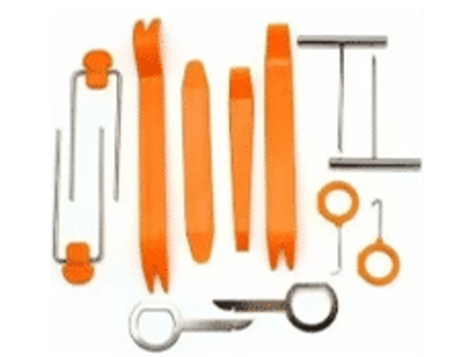 Kit de12 herramientas para desmontar radios, tableros, manillas de puertas, broches, etc