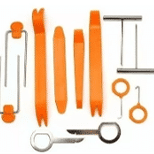 Kit de12 herramientas para desmontar radios, tableros, manillas de puertas, broches, etc