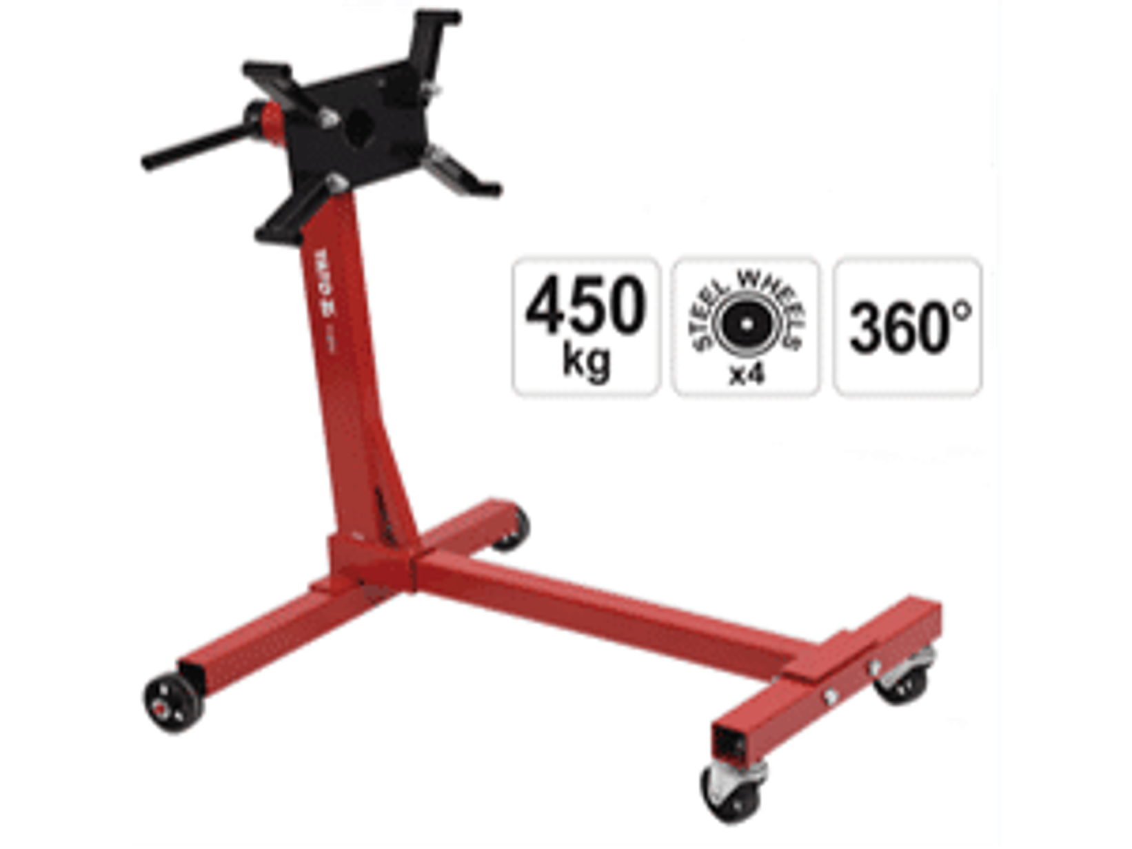 Banco para el mantenimiento del motor con una capacidad de carga de 450 kg