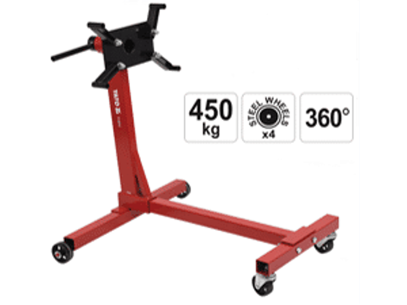 Banco para el mantenimiento del motor con una capacidad de carga de 450 kg