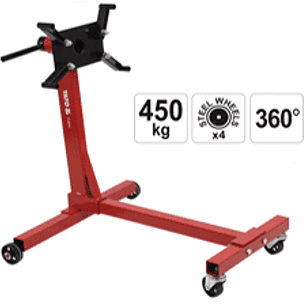 Banco para el mantenimiento del motor con una capacidad de carga de 450 kg