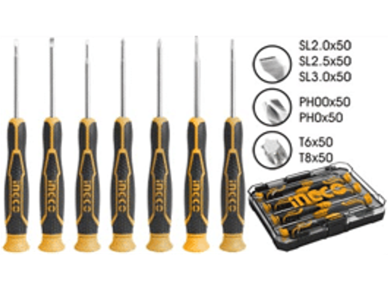 Juego de destornilladores de precisión 7piezas