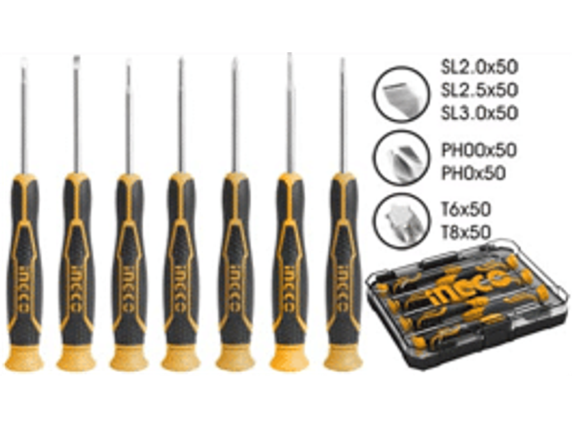 Juego de destornilladores de precisión 7piezas