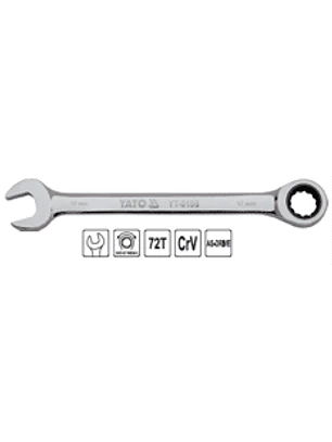 Llave Punta Corona con Chicharra 17 mm