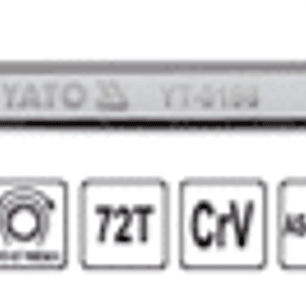 Llave punta corona con chicharra (72 dientes) 17 mm