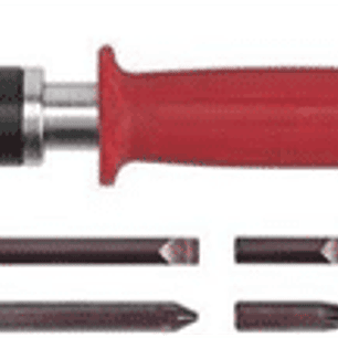 Juego destornillador de impacto ergonómico 1/2