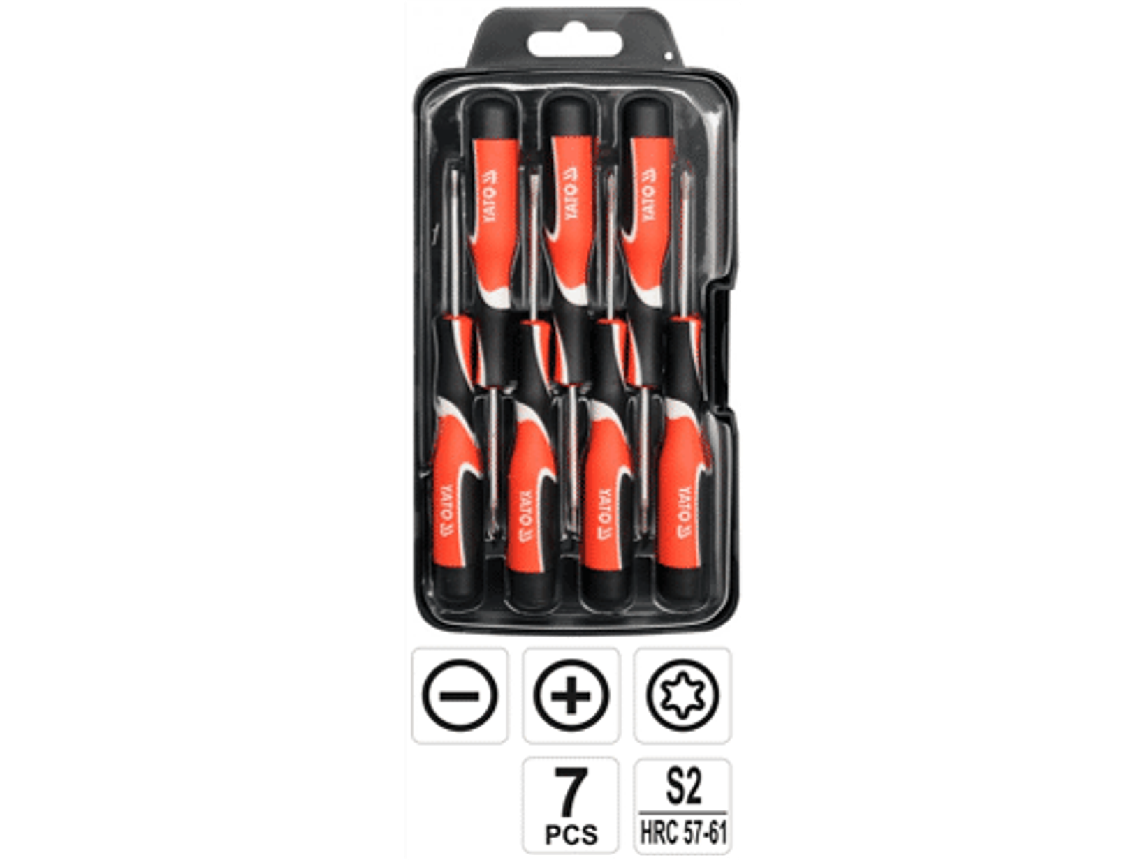 Juego de 7 destornilladores de precisión. La punta magnética endurecida facilita el trabajo con tornillos pequeños.