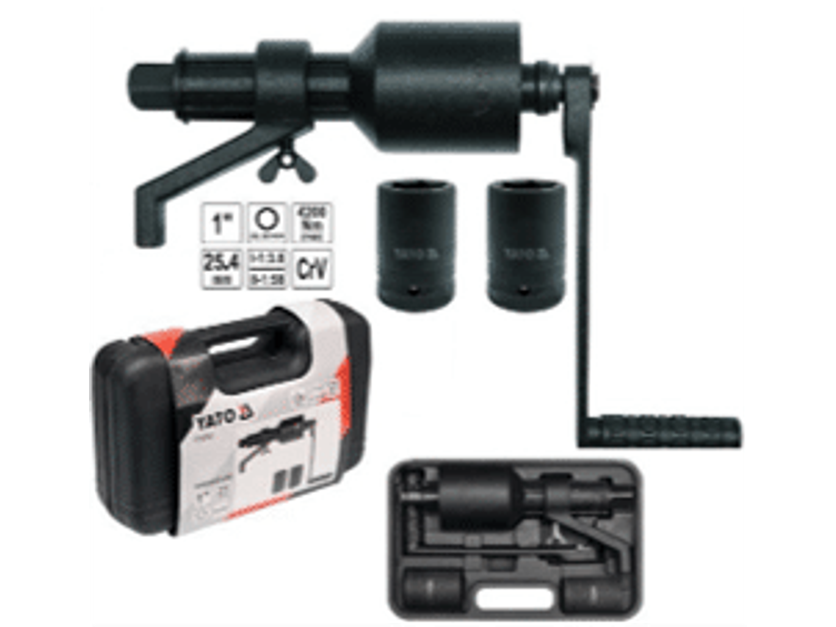 Multiplicador de torque para soltar pernos de rueda cuadrante 1