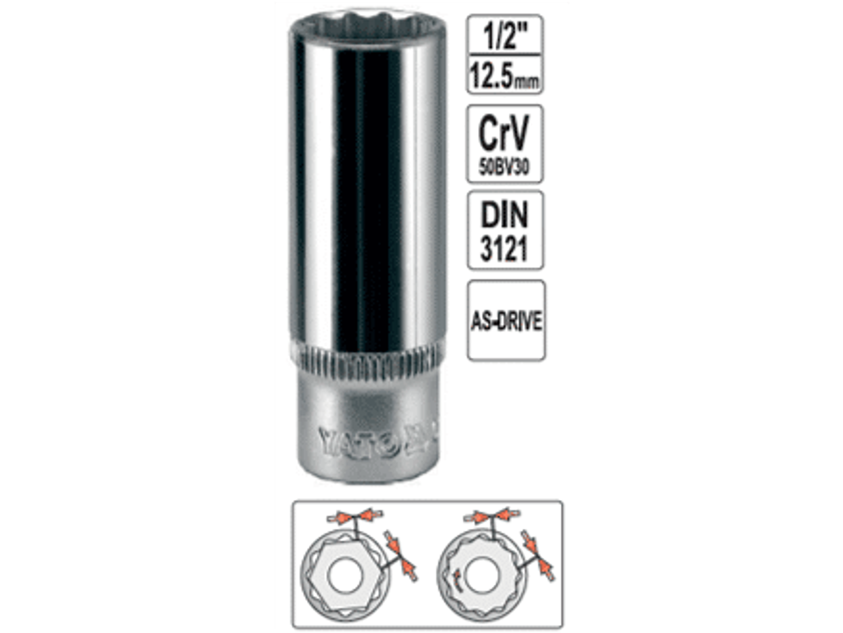 Dado cuadrante de 1/2