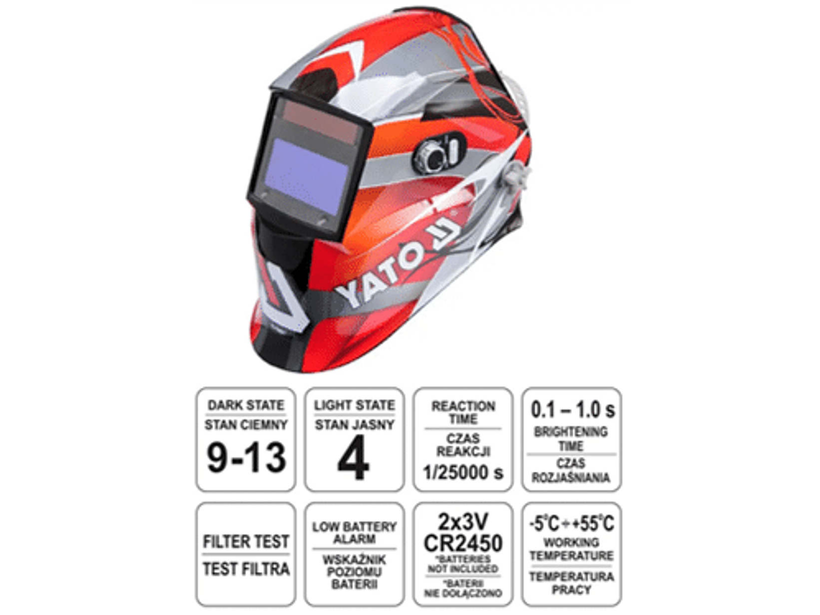 MASCARA DE SOLDAR FOTOSENSIBLE PROFESIONAL