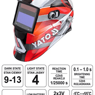 MASCARA DE SOLDAR FOTOSENSIBLE PROFESIONAL