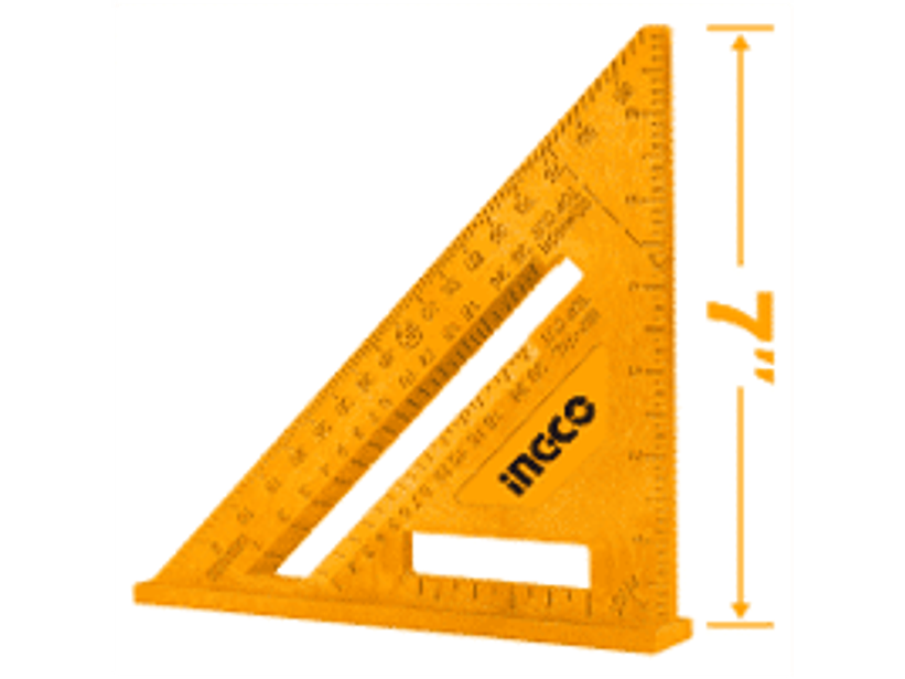 ESCUADRA ANGULO 90° BORDE BISELADO EN PULGADAS