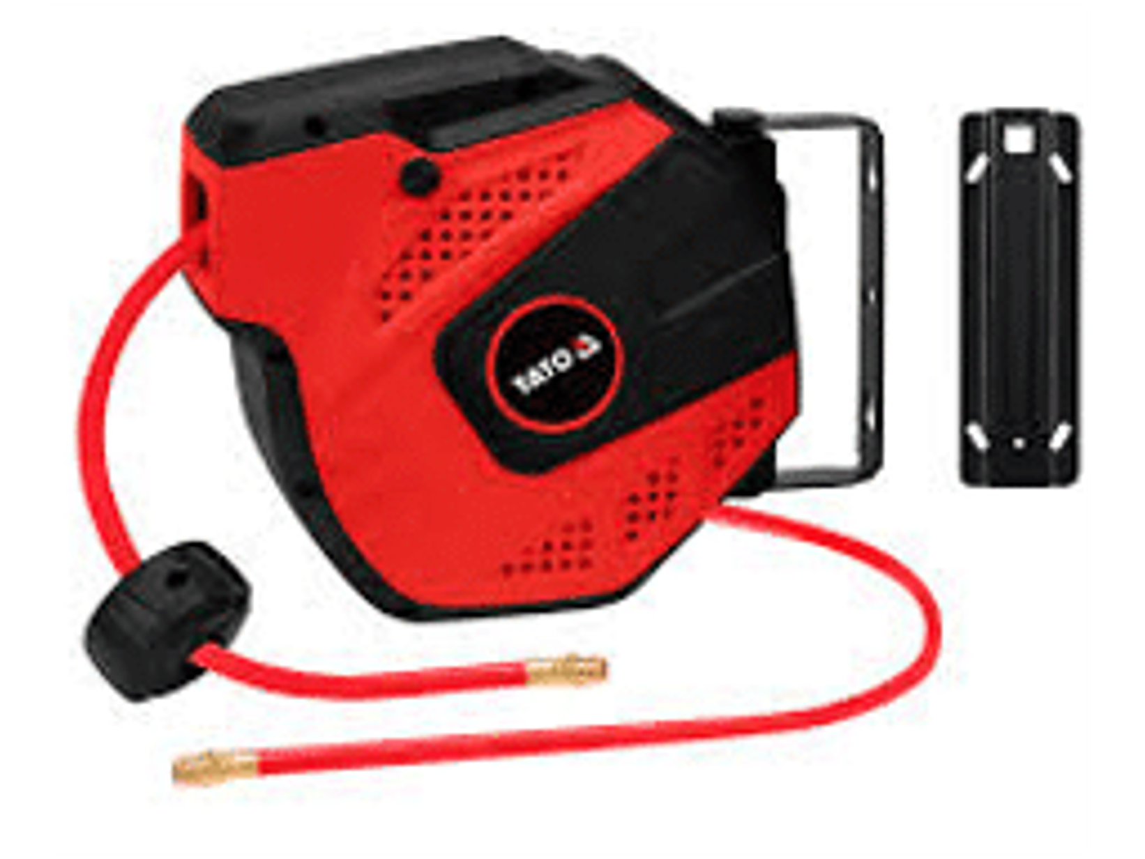 Carrete neumático con manguera. Con conector de 1/4