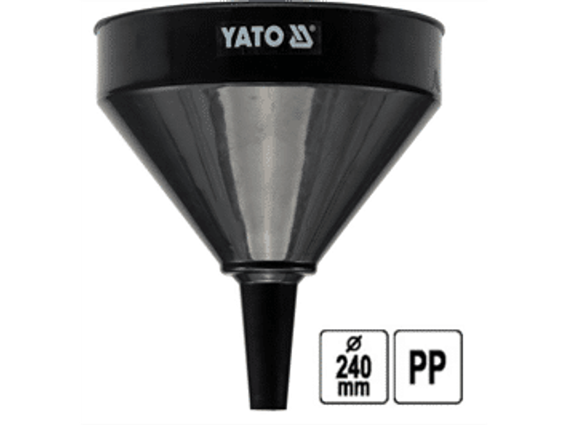 Embudo para llenar aceite de motor y combustible con filtro