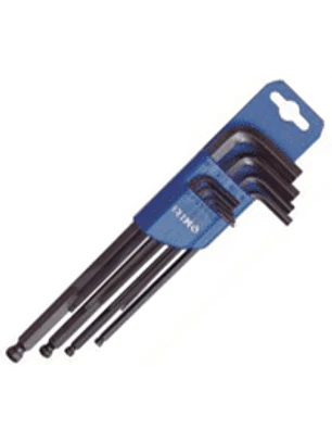 Juego de Llaves Allen Largas con Bola 1,5 a 10 mm, 9 Piezas Irimo