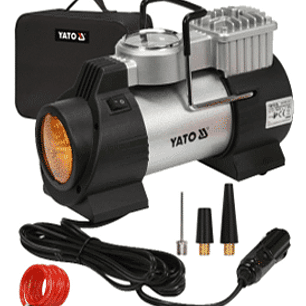 COMPRESOR AUTO 12V 180W CON LAMPARA LED