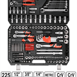 MALETA CON 225 HERRAMIENTAS