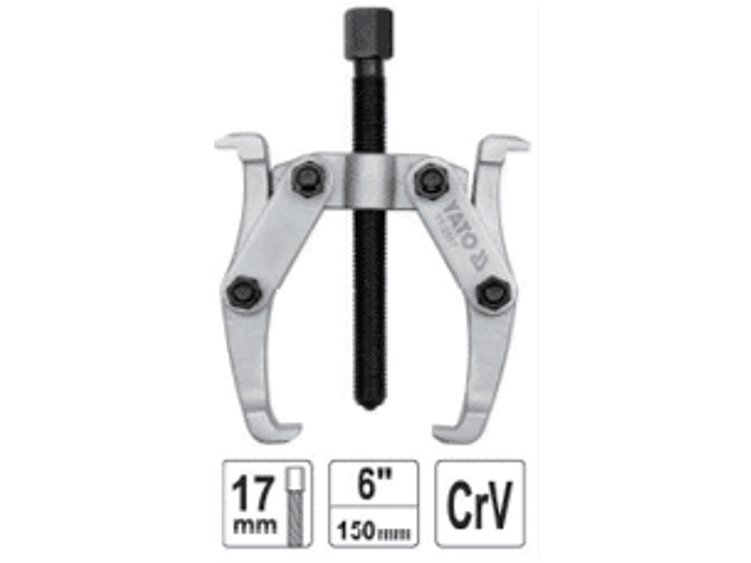 Extractor de rodamientos de 2 brazos de 6