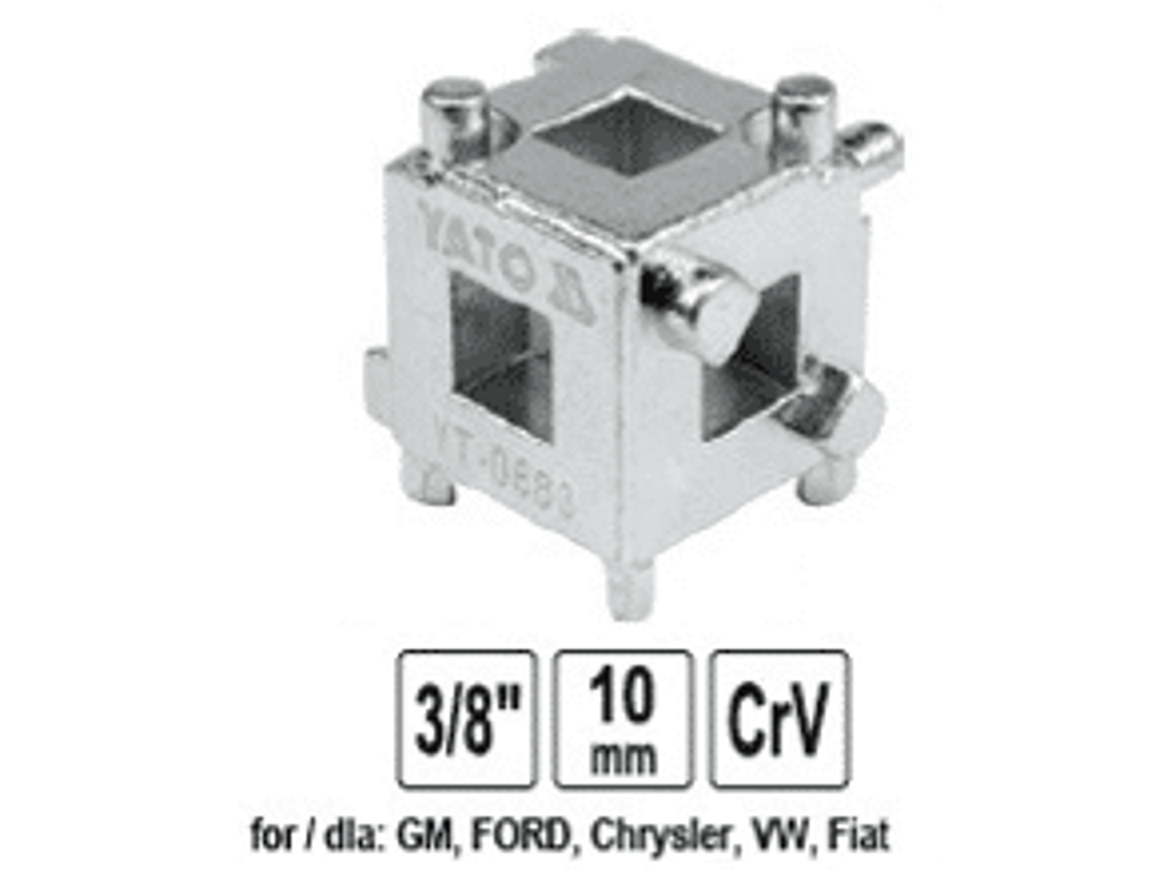 Cubo para comprimir caliper de freno (para GM, Ford, Chrysler, Fiat)