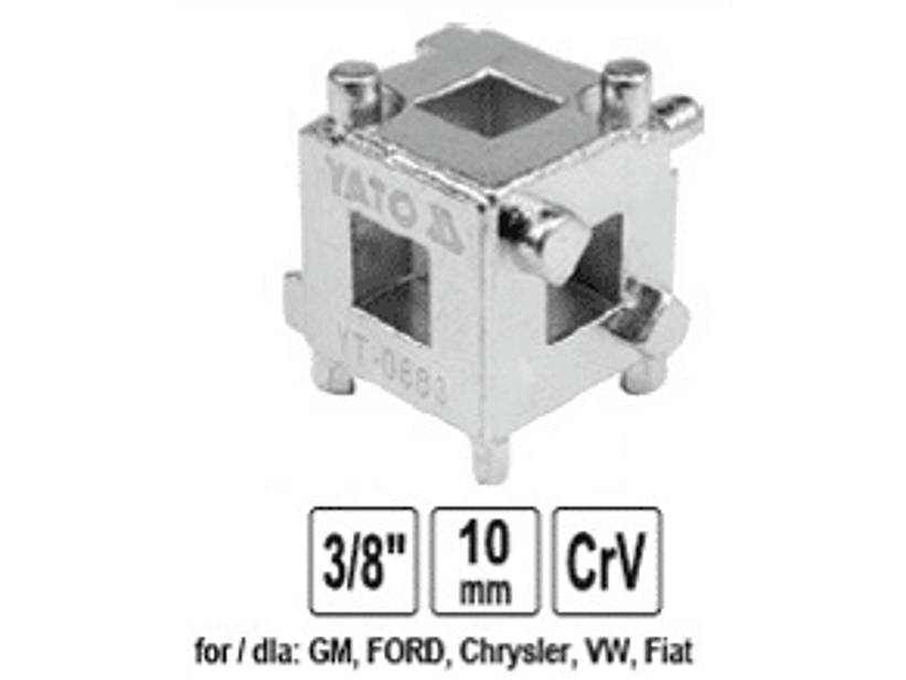 Cubo para comprimir caliper de freno (para GM, Ford, Chrysler, Fiat)