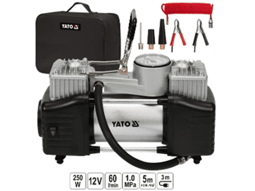 ompresor con un manómetro de precisión con una tensión de alimentación de 12-13,8 V