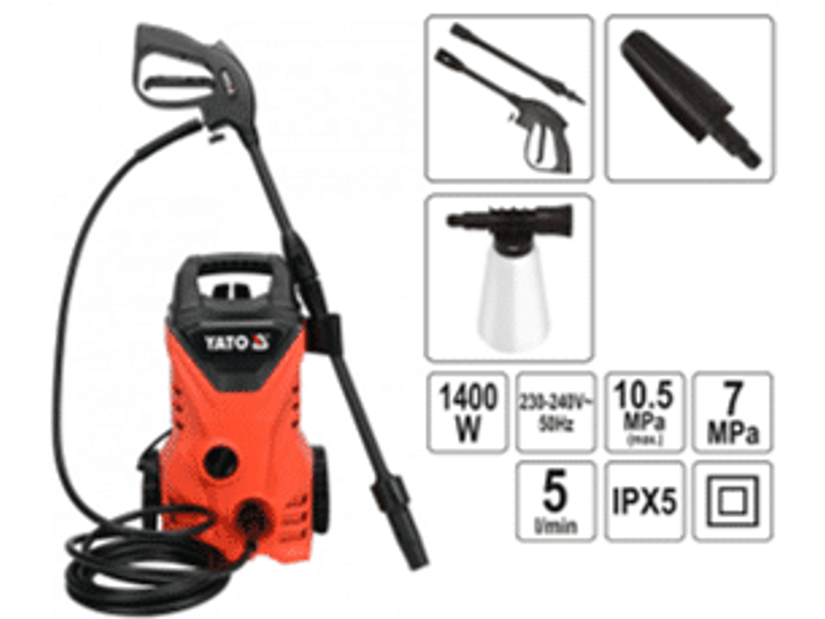 HIDROLAVADORA 105 BAR 1400W