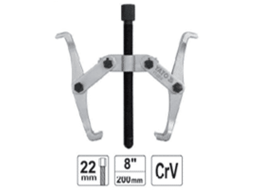 Extractor de rodamientos de 2 brazos de 8