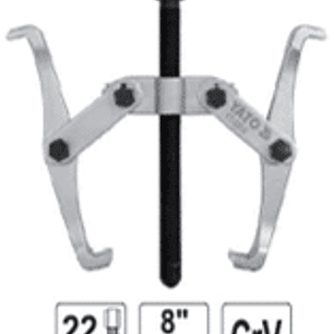 Extractor de rodamientos de 2 brazos de 8