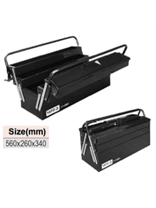 Caja p/herramientas metálica plegable (360x150x115mm)