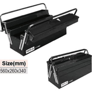 Caja p/herramientas metálica plegable (360x150x115mm)