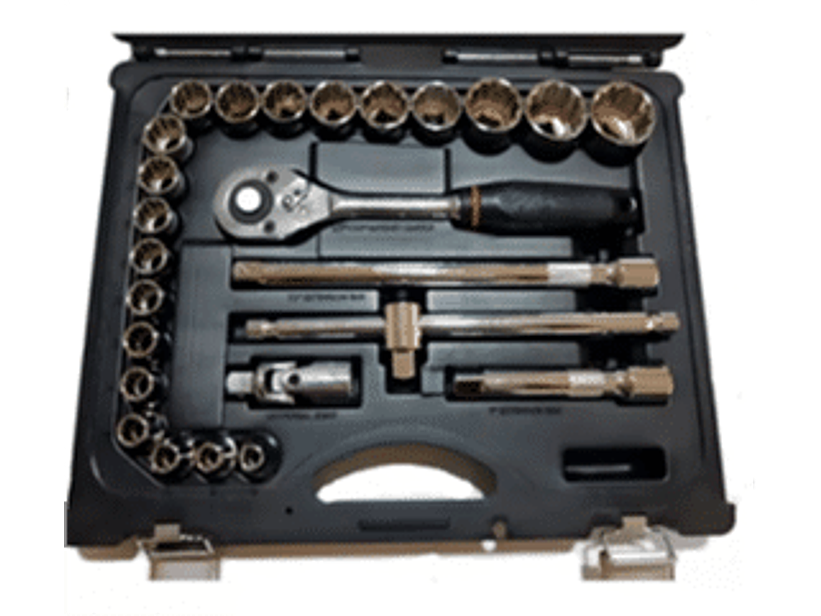 Juego Dados Poligonales 1/2 de 25 piezas.