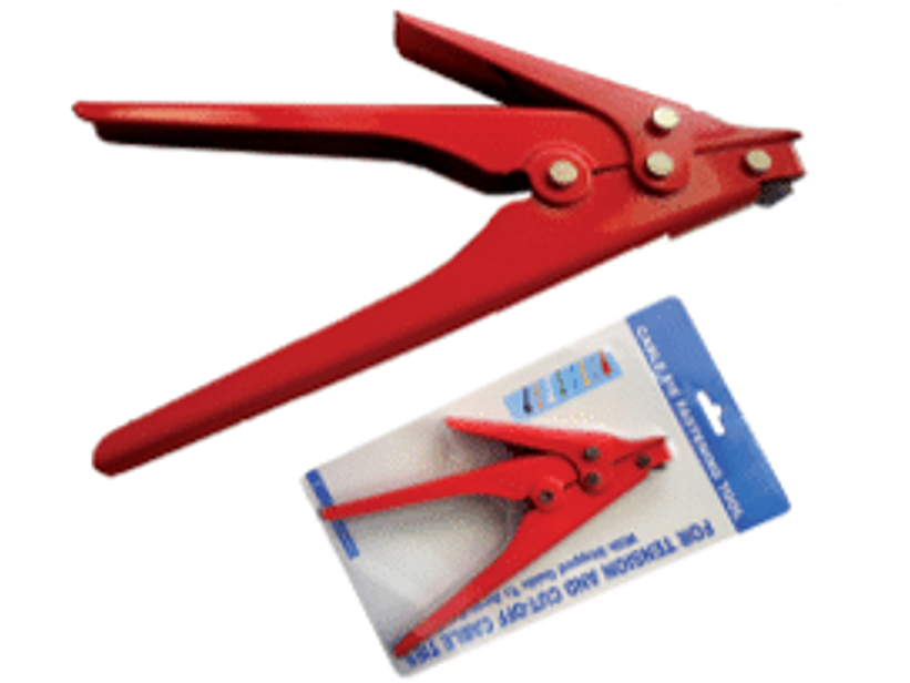 Tenaza para tensión y corte de amarras plásticas de 2,4 a 4,8 mm