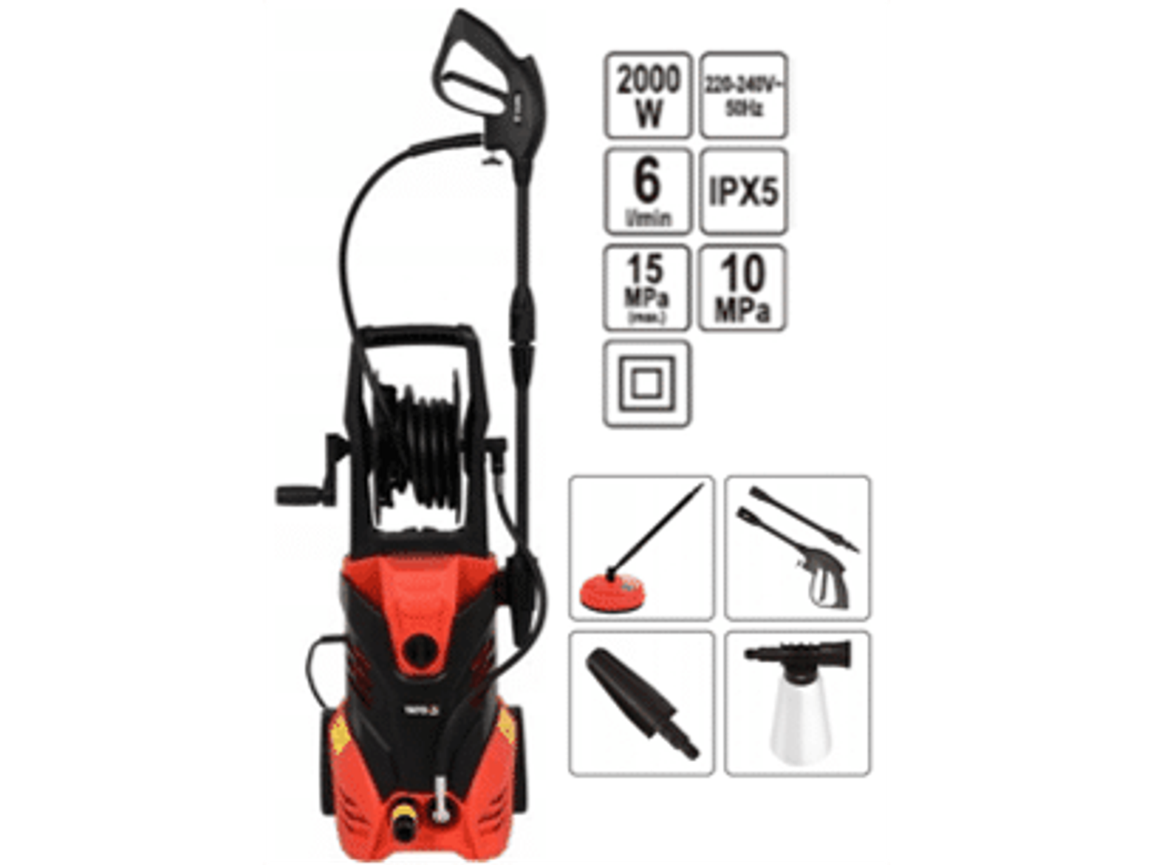 HIDROLAVADORA 150 BAR 2000W