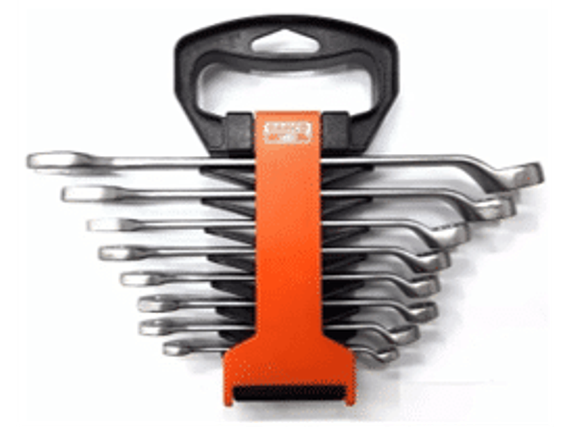 Jgo. Llaves punta/corona 8 a 19mm, 8pzas.