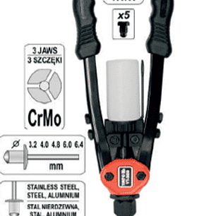 Renachadora 330 mmL, 3,2 - 4,0 - 4,8 - 6,0 - 6,4 mm