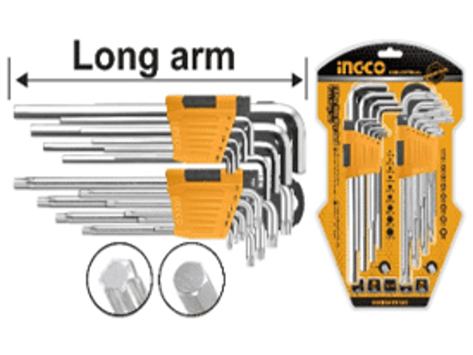 JUEGO DE LLAVES ALLEN-TORX 18 UNIDADES - 9 LLAVES HEXAGONALES/ ALLEN DE 1