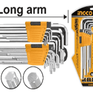 JUEGO DE LLAVES ALLEN-TORX 18 UNIDADES - 9 LLAVES HEXAGONALES/ ALLEN DE 1