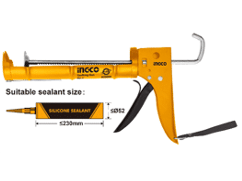 PISTOLA CALAFATERA PARA APLICAR SILICONA EN POMO 9