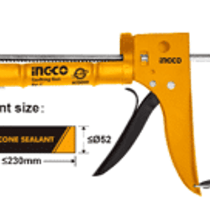 PISTOLA CALAFATERA PARA APLICAR SILICONA EN POMO 9