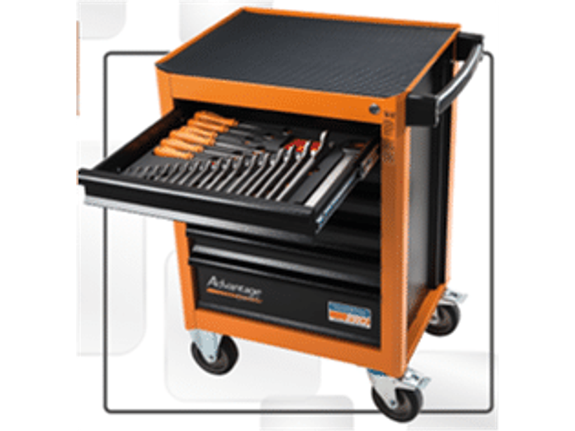 CARRO PROFESIONAL CON 6 BANDEJAS Y 138 HERRAMIENTAS