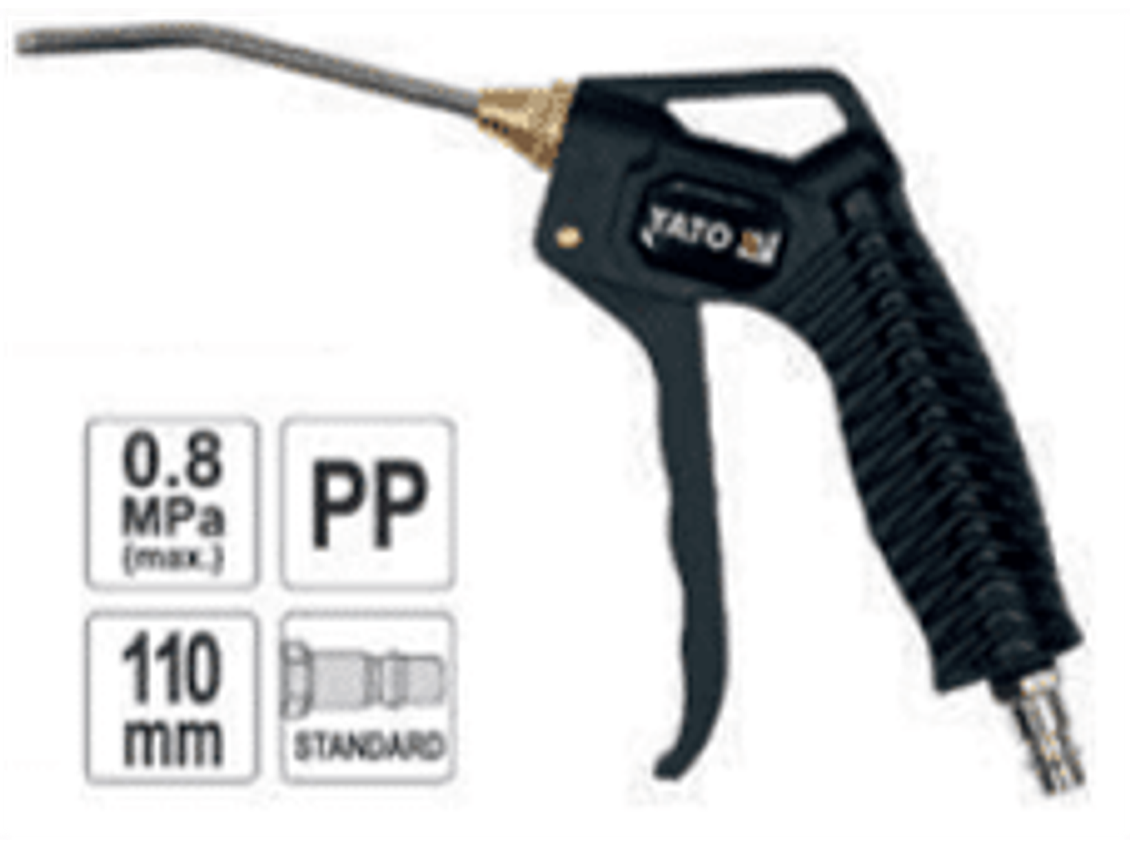 Pistola de sopletear con extensión de 110mm