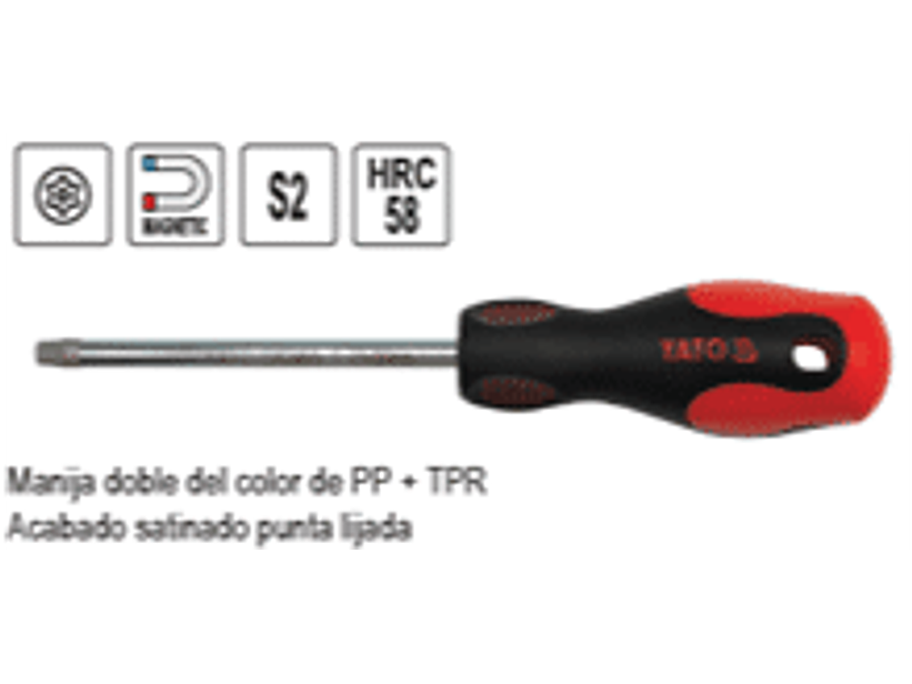 DESTORNILLADOR TORX DE SEGURIDAD T30 - YATO