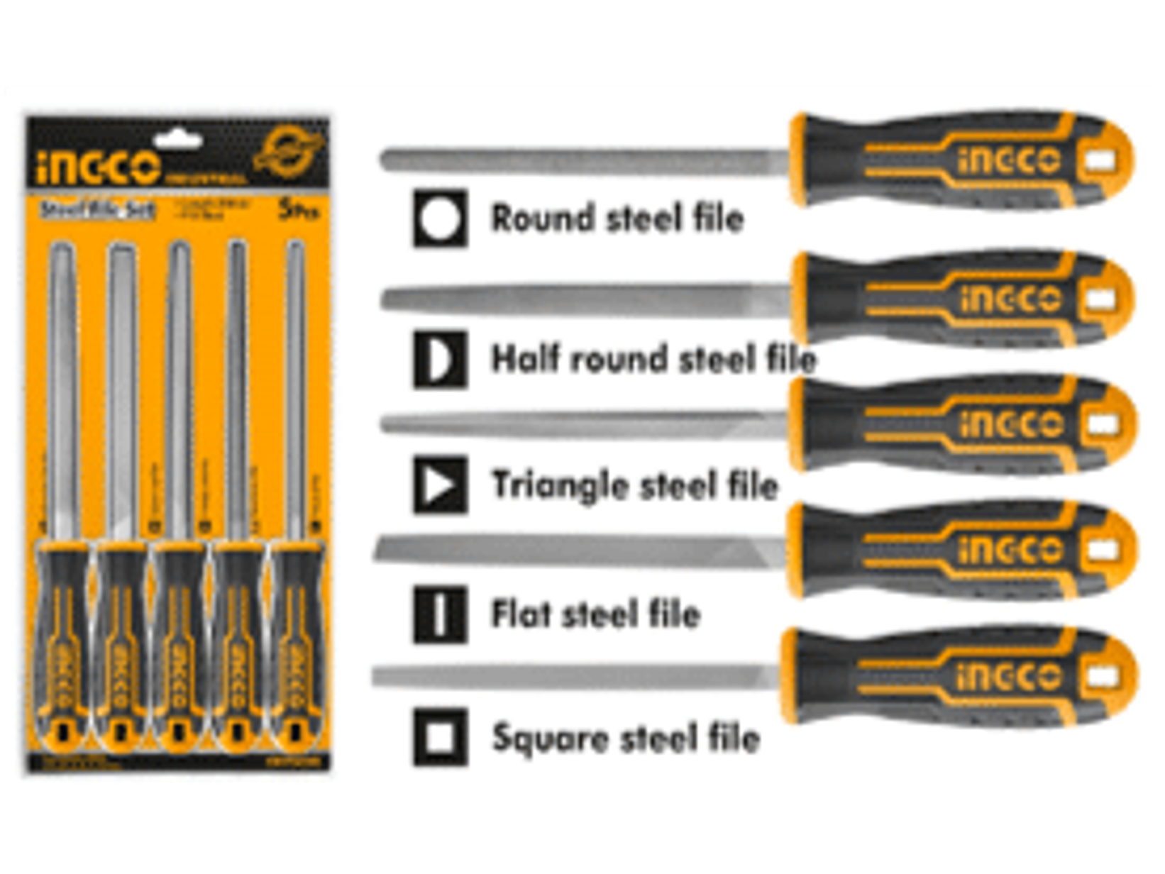 Set de 5 limas para metales de alta calidad para uso profesional