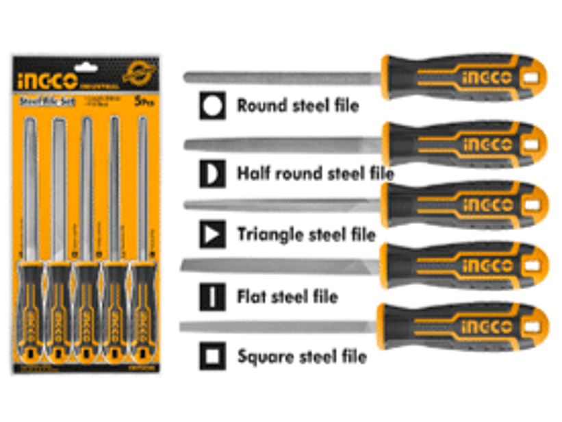 Set de 5 limas para metales de alta calidad para uso profesional