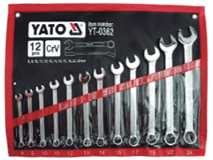 Jgo. Llaves punta/corona,8 a 24mm, 12pzas.