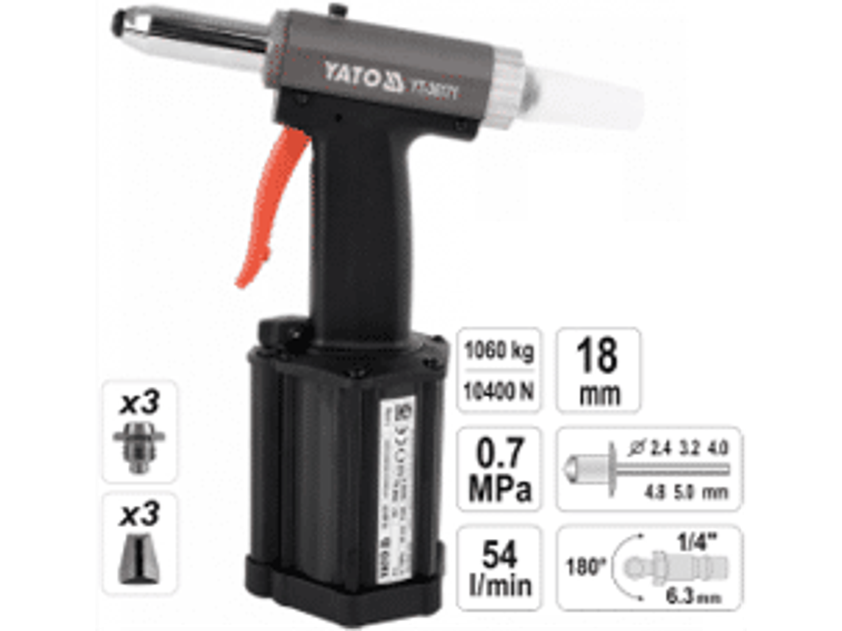 Remachadora neumática