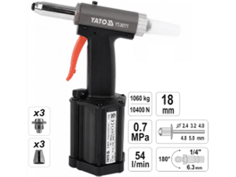 Remachadora neumática