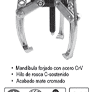 Extractor de rodamientos de 3 brazos de 4